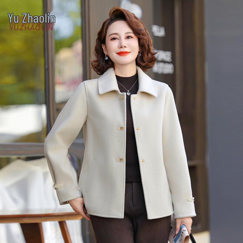 YUZHAOLIN Women's Fashion Short Wool Coat