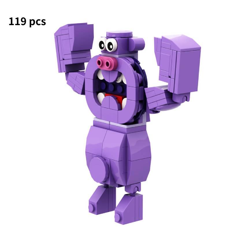 Garten Of Banban Small Particle Building Blocks For Preschoolers фиолетовый