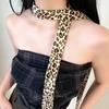 Women'S Retro Leopard Print Tie  Tie And Belt Dual Purpose Decoration