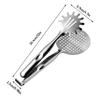 BBQ Thongs Stainless Steel Food Clip Steak Bread Clamp Kitchen Frying Oil Cooking Filter, 2010
