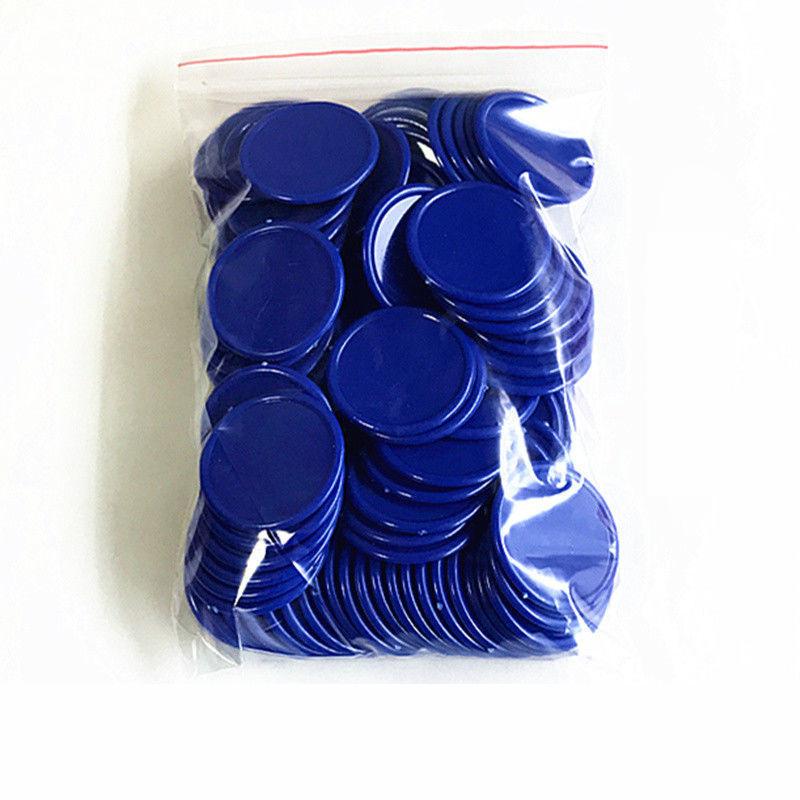 40PCS 37MM Poker Chips Plastic Counting Discs Math Counting Card For Adullts Children Juegos De Mesa Familiares Divertidos