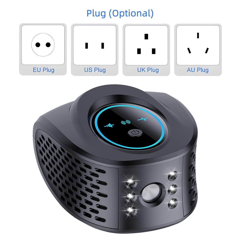 Mice Repellent for House Ultrasonic 4 in 1 Pest Repeller Effectively Repel Mouse Flies Cockroaches Mosquitoes 3W Plug