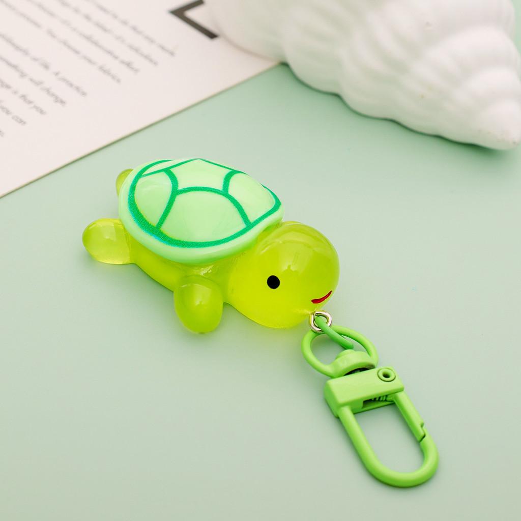 Adorable Night Glow Turtle Keychain Cute Resin Accessory For Bags And Gifts