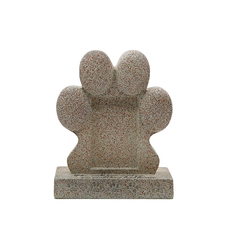 Pet Memorial Gifts - Pawprint Dog Memorial Gifts for Loss of Dog with Picture Frame, Pet Headstone Grave Markers with Sympathy