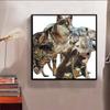 New Arrival 5D DIY Full Circle Diamond Painting "Wolf" Embroidery Cross Stitch Home Decor Gift