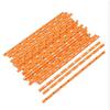 Biodegradable Halloween Paper Straws with Skull and Pumpkin Design