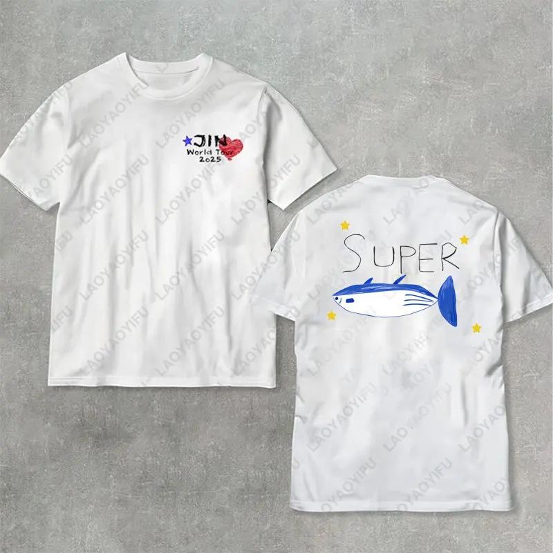 Retro Echo Tracklist Run Seokjin Ep Tour 2025 Jin Cotton Tees Dont Say You Love Me SuperTuna Tshirt Kpop Fan Army Women Men Tops