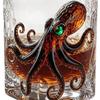 Deep Sea Decor Glasses Gift for Men Dad Brother Cocktail Tumbler Water Glasses Cup for Scotch Bourbon Cocktails Beverages Water