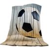 Soccer Ball Sport Football Print Blankets Coverlet Throw Cover Fleece Comfort Warm Flannel Blanket for Indoor Couch Home Decor