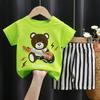 2025 Kids' Short Sleeve Summer Pajama Set - Boys and Girls Baby T-shirt and Shorts