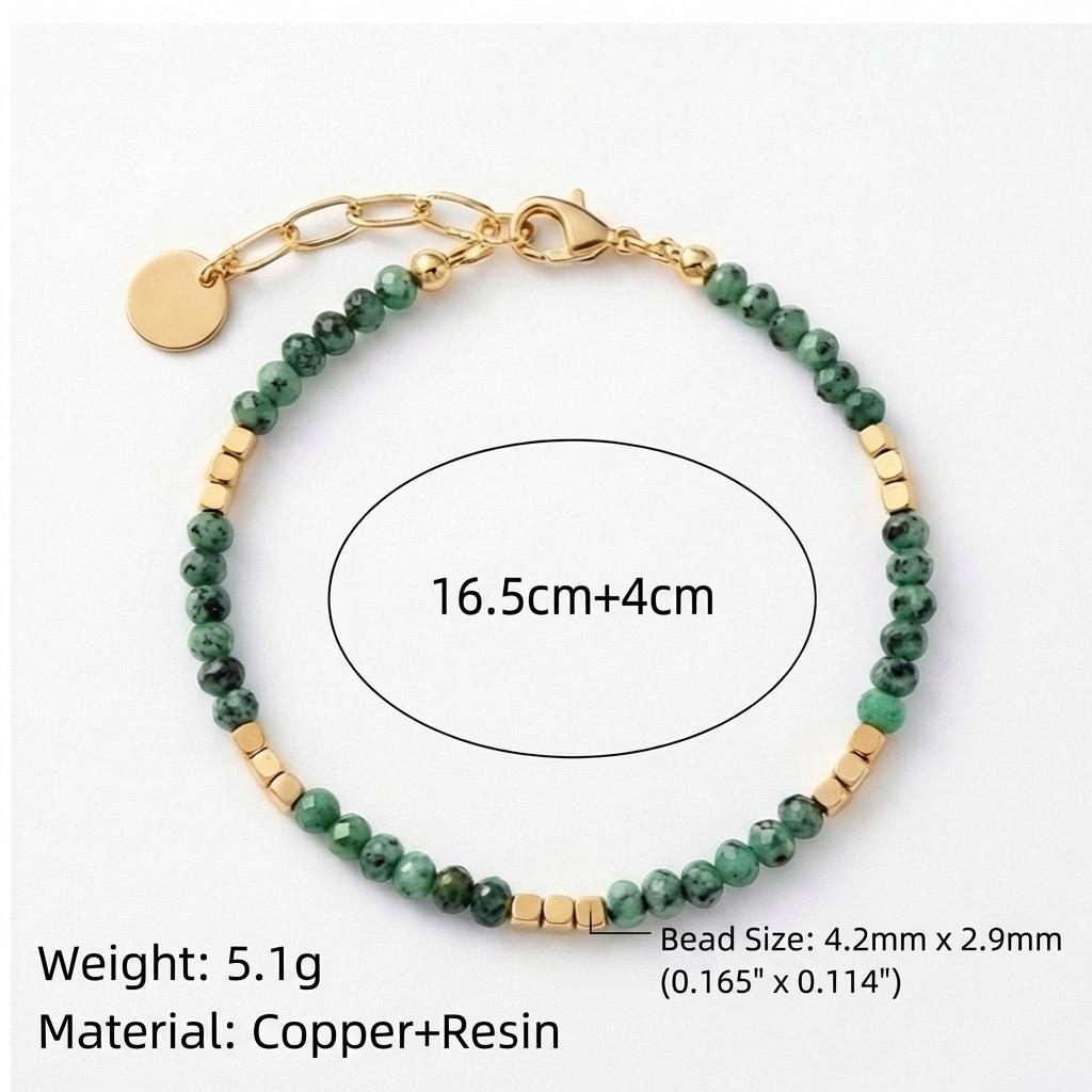 Vintage Beaded Stacked Bracelet Combination Personalized Handpiece Female Gold Plated