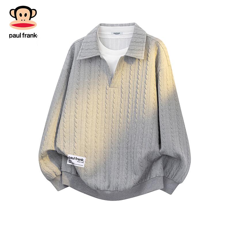 Paul Frank Men's Faux Two-Piece Long Sleeve Sweatshirt