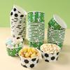 10Pcs Versatile Dessert Ice Cream Bowls Disposable Paper Bowls New Snacks Cups  Party Supplies