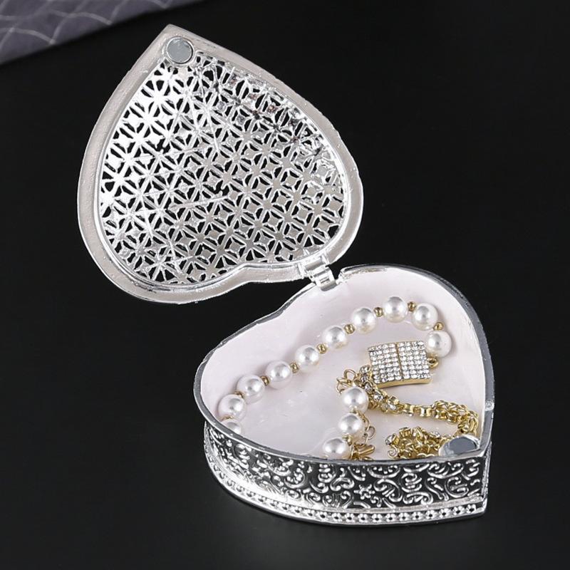 Hochzeitsgeschenke Hohlherz Voll Diamant Schmuckschatulle Kreative Heimdekorationen Japanischer und Koreanischer Beliebter Schmuck