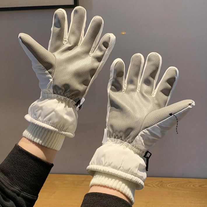 Mănuși de iarnă groase și călduroase din catifea pentru femei, anti-frig, pentru călărie, anti-alunecare, cu ecran tactil pentru femei