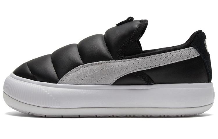PUMA Suede Mayu Slip on Shoes Black/White Women s 383827-01 36