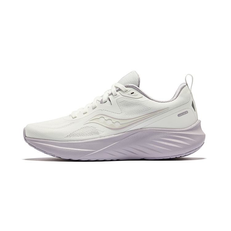 SAUCONY Lancer 3 Running Training EVA Cushioning Breathable Supportive Low-Top Running Shoes Women Sneaker White Purple S18226-4