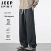 JEEP SPIRIT Men's Loose Fit Cotton Cargo Pants