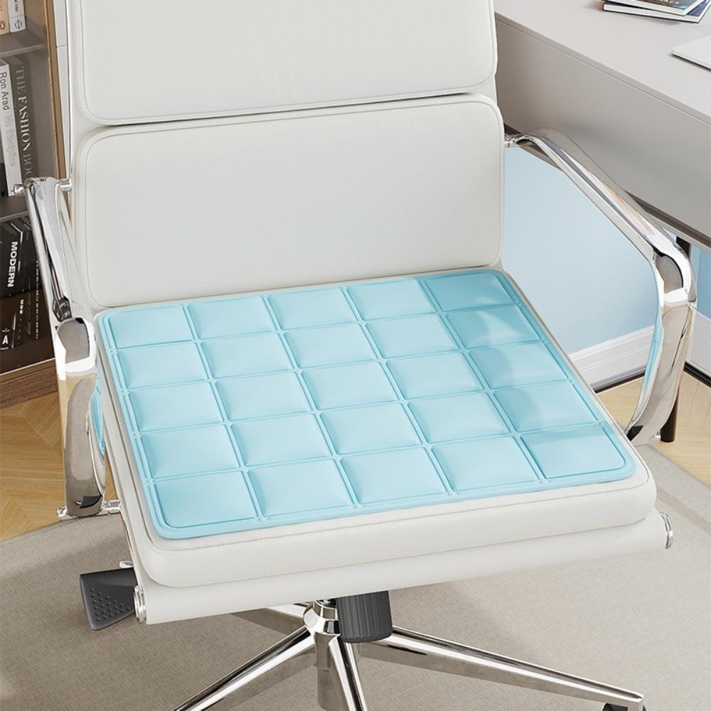 Non Slip Cooling Gel Seat Cushion 40x40cm Seat Pad Comfortable Cooling Seat Mat Worker синий
