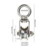Super-Silent Swivel Pulleys Wheel Roller Pulley Block 360Degree Rotation Excellent Durability Traction Wheels Roller