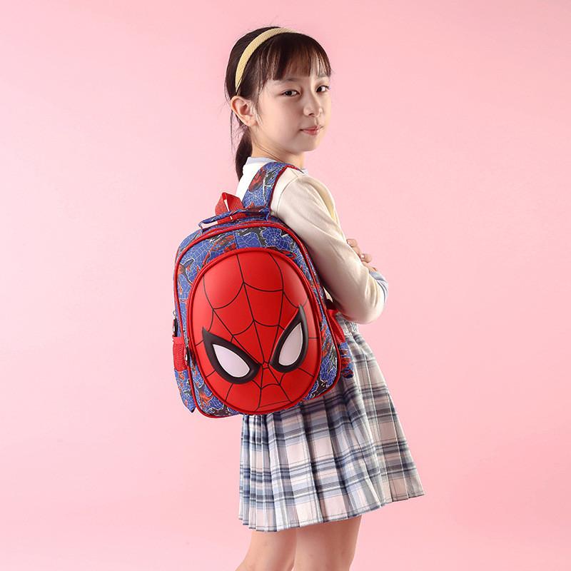 3d Spider-man Children's Backpack For Boys And Girls Stylish Nylon School Bag