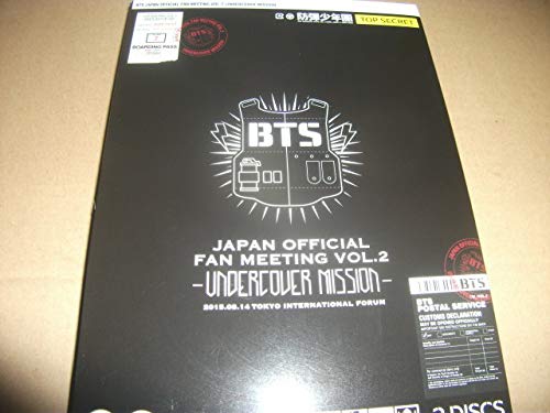 

BTS FC Limited DVD BTS JAPAN ОФІЦІЙНА ЗУСТРІЧ ФАНІВ ПІД ПРИКРИТТЕМ МІСІЯ 2015 VOL.2
