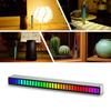 iMICE Colorful Sound Control Light USB/Rechargeable Battery APP Control 32 LED VoiceActivated Pickup Rhythm Strip Light Computer Car