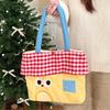 Japanese Style Embroidered Tote Bag Kawaii Cute Shoulder Bag Casual Cartoon Canvas Handbag  Outdoor