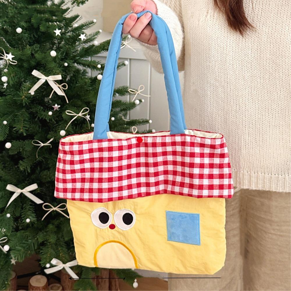 Japanese Style Embroidered Tote Bag Kawaii Cute Shoulder Bag Casual Cartoon Canvas Handbag  Student Style5