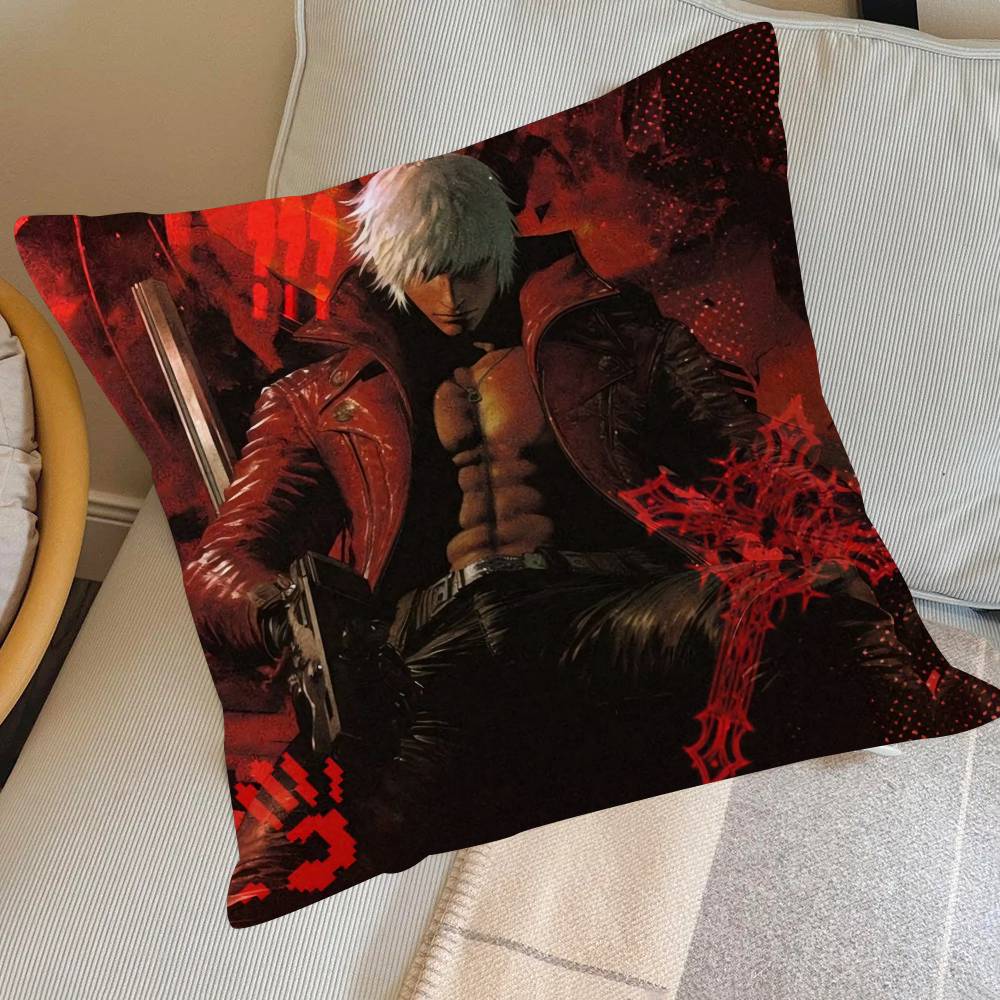 Famous Anime D-Devil May Cry   Cushion Cover Pillowcase Upholstery Sofa Throw Pillow Home Decor Pillowcas