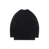 Li Ning Sports Basketball Series Logo Print Loose Round Neck Long Sleeve T-Shirt Men Tops Black AHSR833-1
