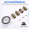 Oil Filter Cooler Sandwich Plate Adapter Universal Oil Sensor Adapter M18 M20 M22 3/4 With Connectors Silver