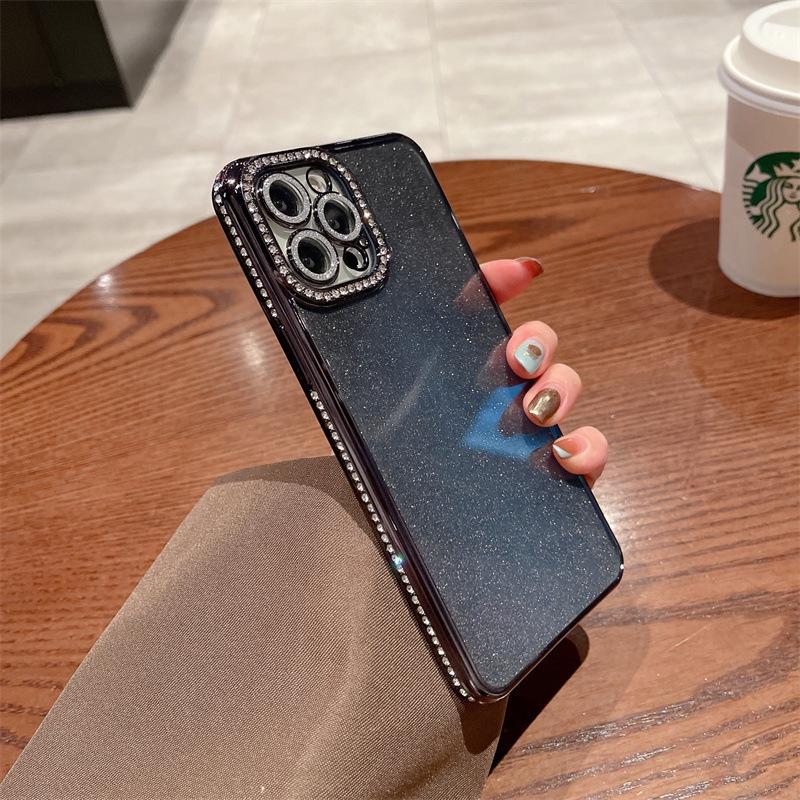 iPhone 15 Rhinestone Glitter Case for Apple 14 Pro Max, Gradient Full Coverage Soft Shell for iPhone 11, XR, 13.
