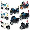 SWAT Police Motorcycle Building Blocks – DIY Mini Police Bike Model, City Construction Toy for Kids