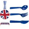 British Flag Party Supplies Set Commemorate The Platinum Jubilee 2022 With This Valuable Multi-functional Kit!