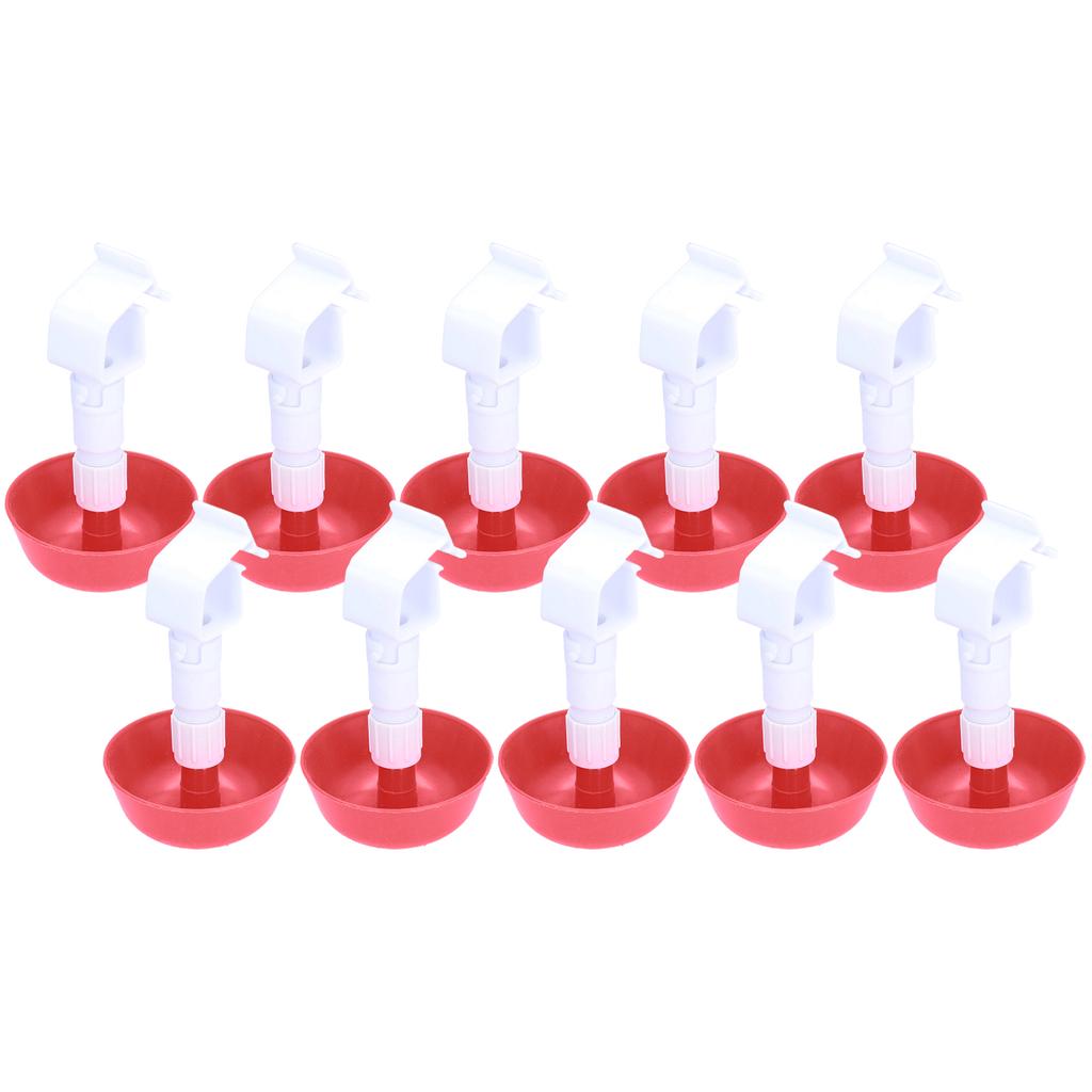 10 Stück Küken Wassertränke Schale Plastik Geflügelfarm Trinkbecher Bewässerungssystem Zubehör