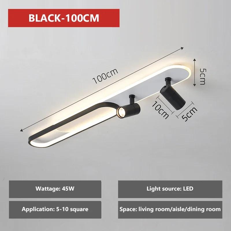 Modern LED Aisle Ceiling Lamp With Spotlight For Living Room Kitchen Bedroom Chandeliers Home Decor Indoor Light fixture lustre