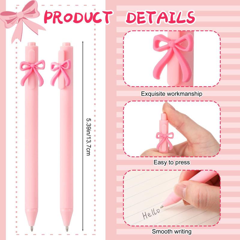 5Pcs Pink Black Cute Butterfly Pen For Birthday Wedding Valentine'S Day Carnival Celebration Party Favor Gift Bag Filler Prize
