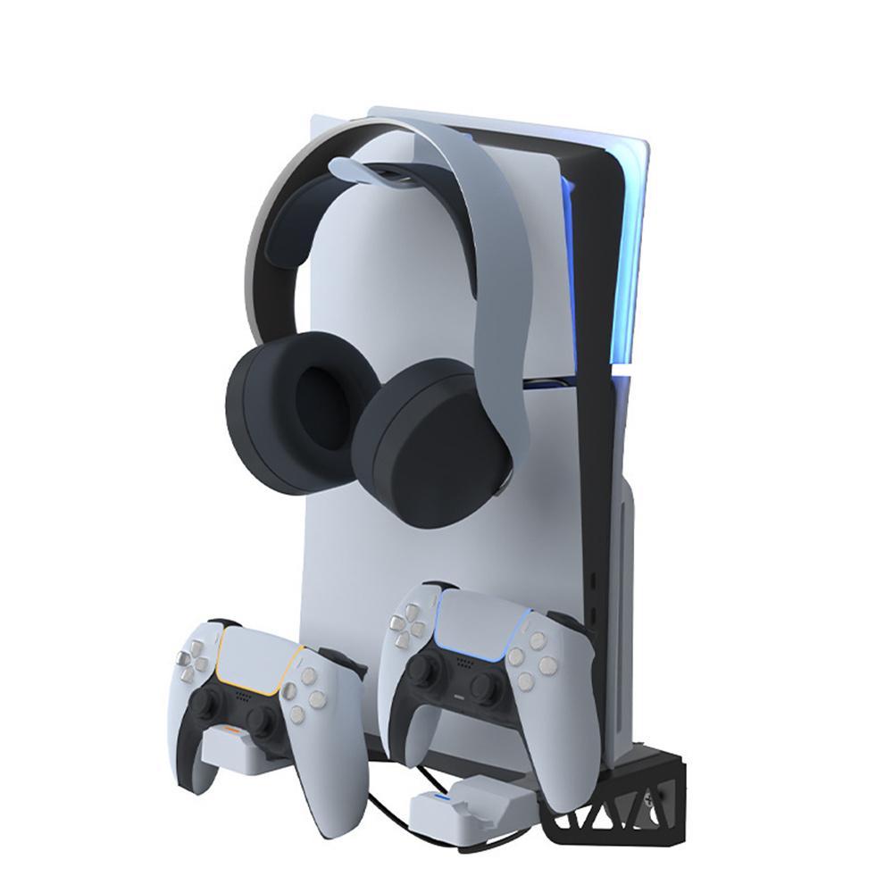 IPLAY HBP-585 Pentru Sony PS5 Slim/Playstation 5 Suport de Perete Raft de Depozitare Stație de Încărcare Controller Suport Căști