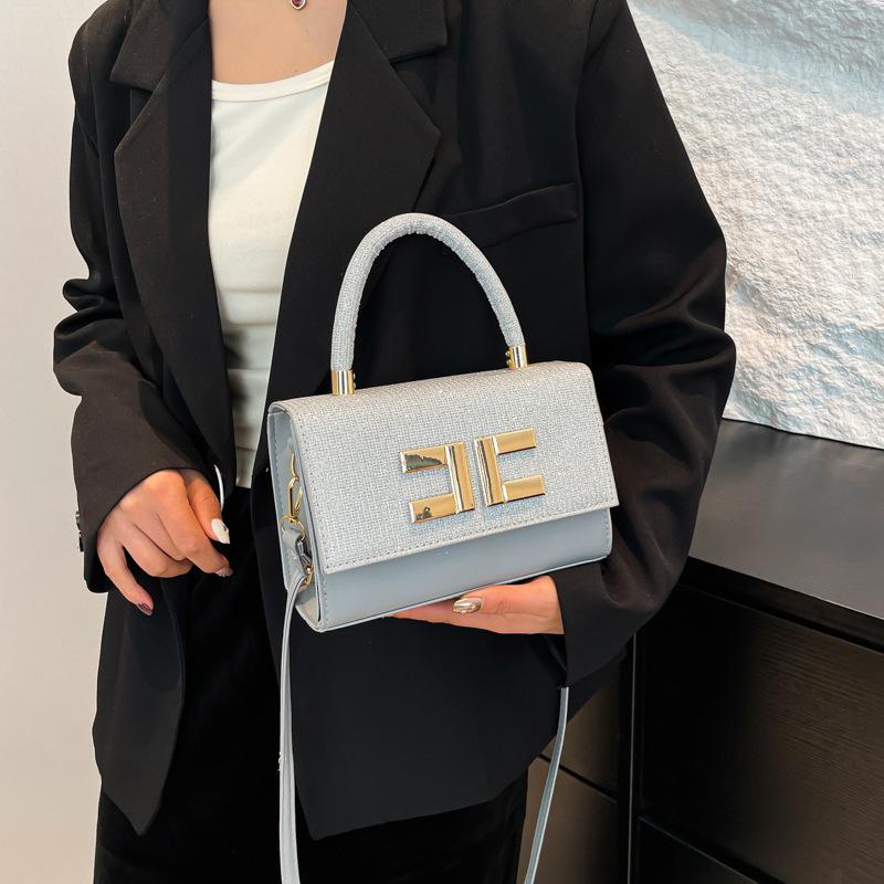 2025 Winter New Simple Texture Foreign Style Women's Fashion Hand Bag Small Square Bag Commuter Shoulder Armpit Bag Women