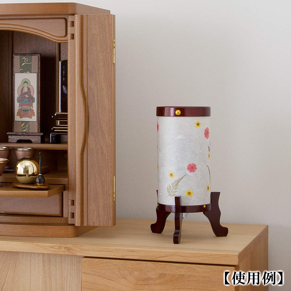 Obchod s buddhistickými oltáři Takita Shoten Bon Festival mini otočná Fuuka lucerna 1 Výška 27 cm x Šířka 16 cm Roztomilá stolní certifikát v ceně lucerny,