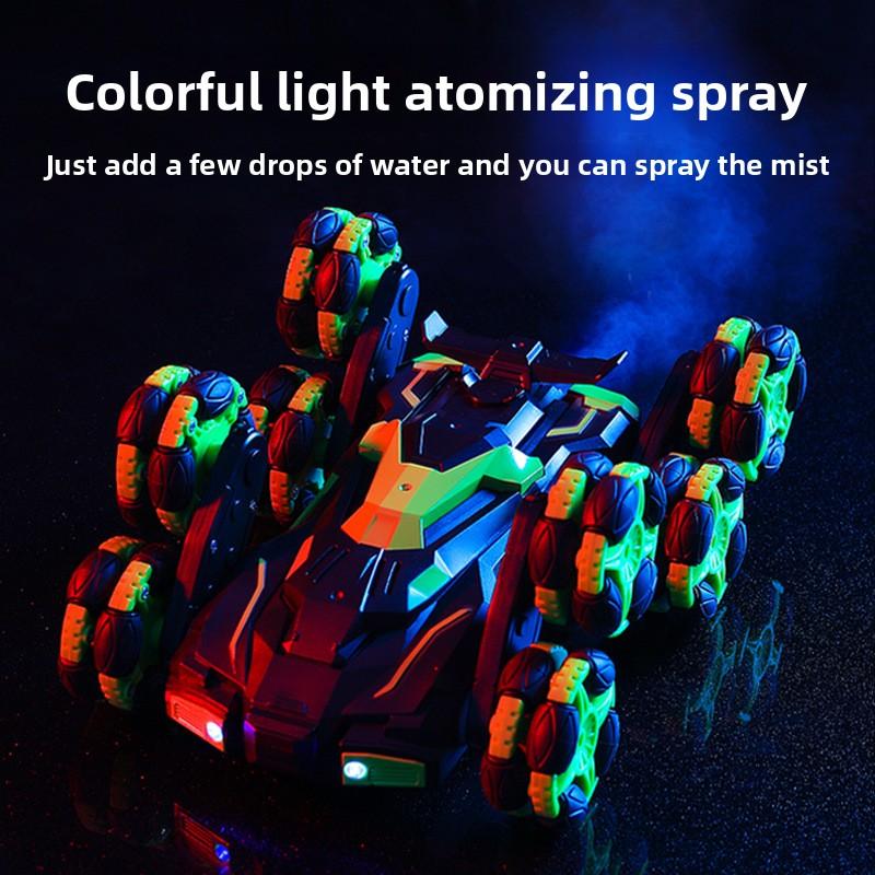 Six-wheel Swinging-arm Wireless Remote-controlled Stunt Tank Competition Water-bomb Tank Children's Birthday Toy