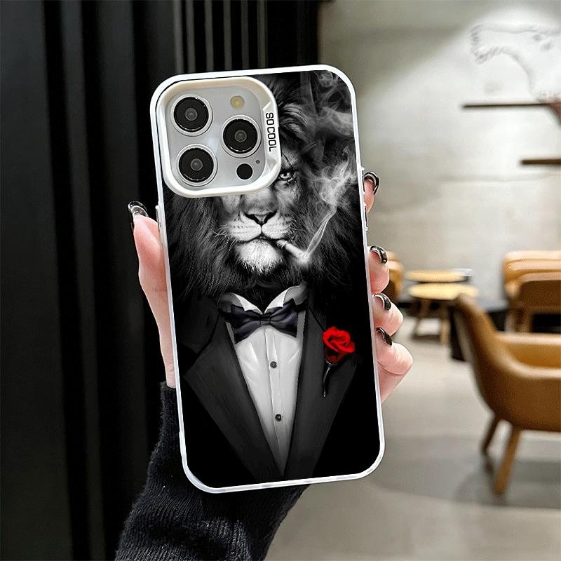 

Man Suit Shirt Tie Cool Shockproof Phone Case for iPhone 17 Air 16 16E 15 Pro Max 14 Plus 13 Mini 12 Back Cover Anti Fall Fundas iPhone 15 Pro Max