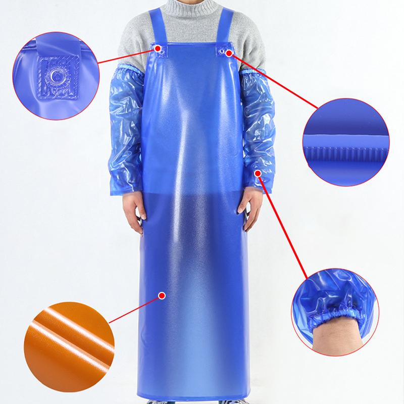 Grembiule di Sicurezza Ispessito Unisex Impermeabile Resistente all'Olio Resistente agli Acidi e Alcali Resistente all'Usura Materiale TPU Costola di Mucca Per Pesca Lavoro