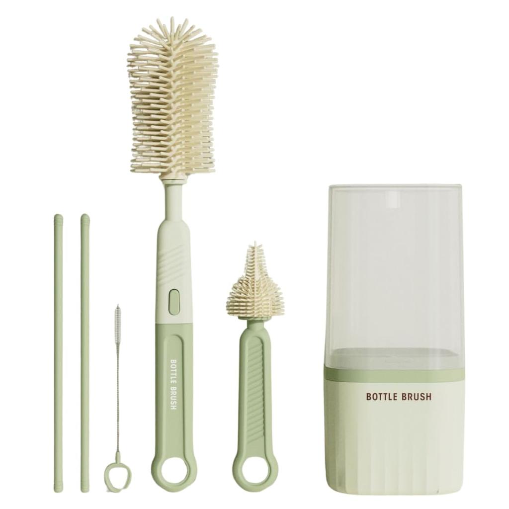 store88 Baby Bottle Bottle Drying Portable Travel Baby Compact Brush, Cleaning, Stand, Supplies, (Green)