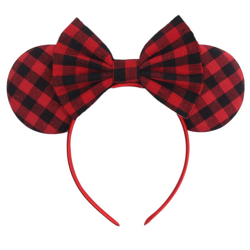 Neues Weihnachts-Mausohren-Stirnband für Mädchen Einheitsgröße Pailletten Schleife Haarband Festival Party DIY Haarschmuck Boutique