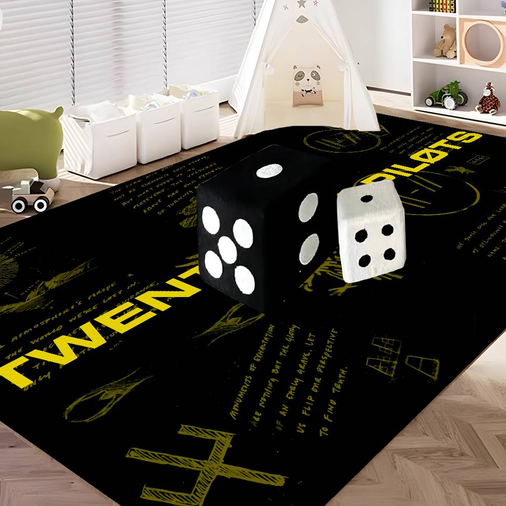 Popular T-Twenty One Pilot Band Kitchen Mat Cheaper Anti-slip Modern Living Room Balcony Printed Modern Home Decor