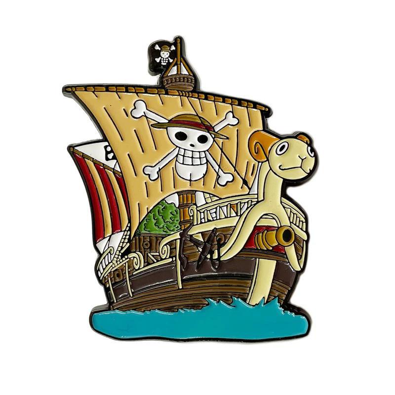 Creativity Anime One Piece Enamel Pins Monkey D Luffy Badges Men Women's Brooches Cool Briefcase Badges Decorate Gifts