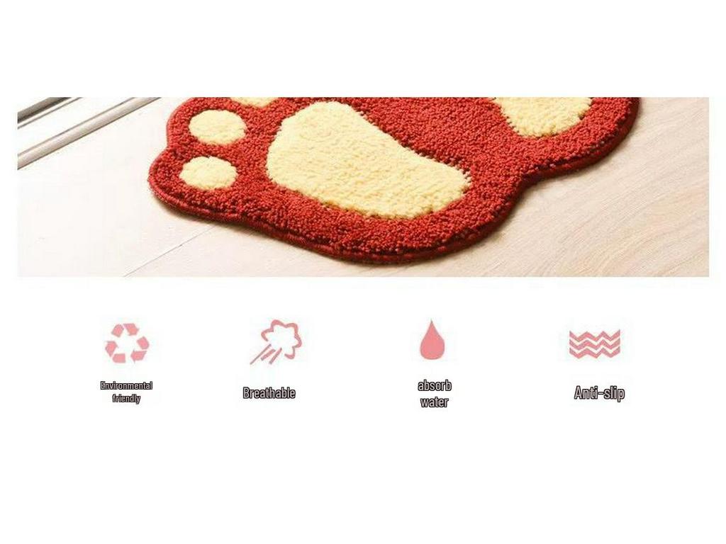 Absorbent Anti-Slip Floor Mat for Entryway, Bathroom, Kitchen, and Hallway
