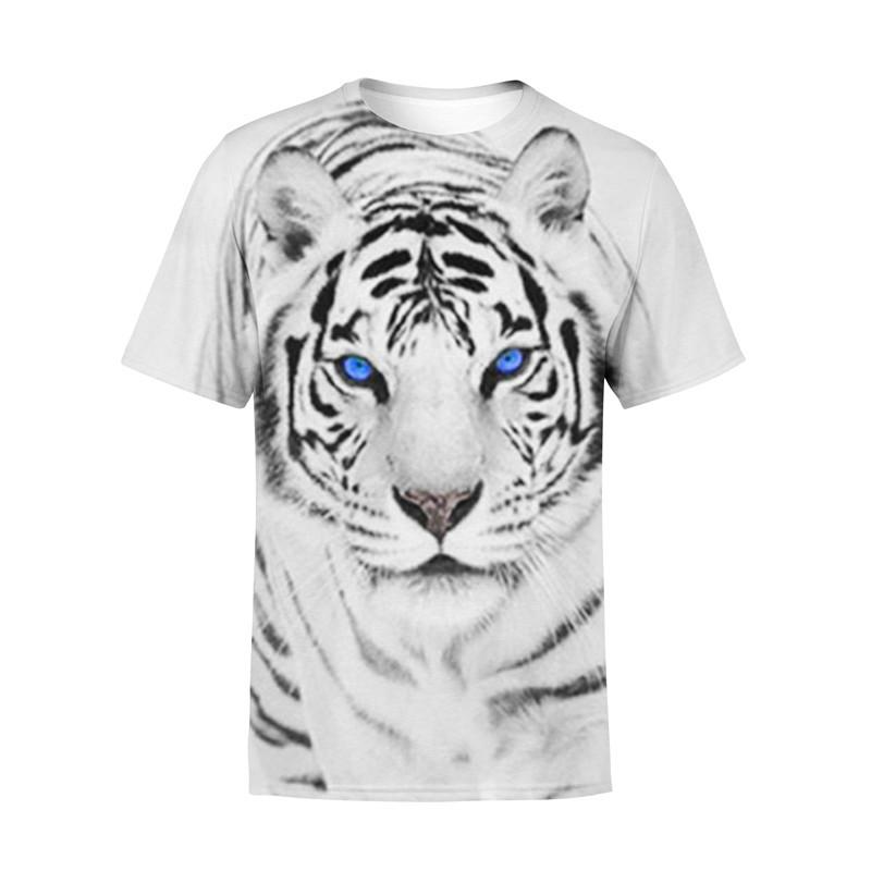 Animal T-Shirt Oversized Kids Children's Short Sleeve Tiger 3D Print T-Shirts Boy Kid Boys and Girls Tops T-Shirt Summer Clothes